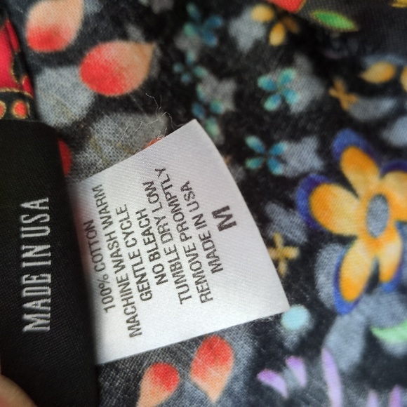 Retrolicious Greta Dress Full Skirt Pockets Black Red Purple Orange Floral - Picture 6 of 13